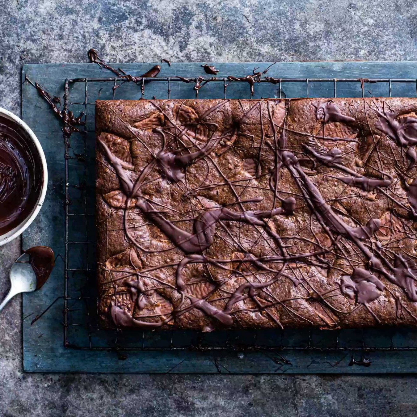 gluten free chocolate orange brownie tray bake cover